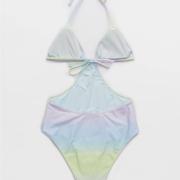 Aerie Cut Out String One Piece Swimsuit NWT - Picture 4 of 8